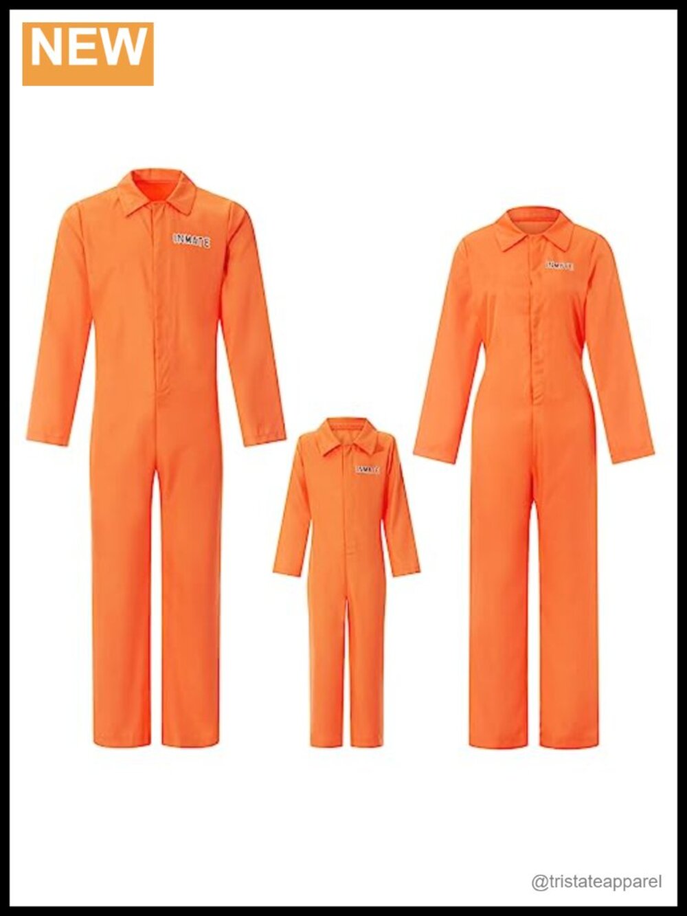 Prisoner Jumpsuit Halloween Cosplay Costume Snap Front Long Sleeve
